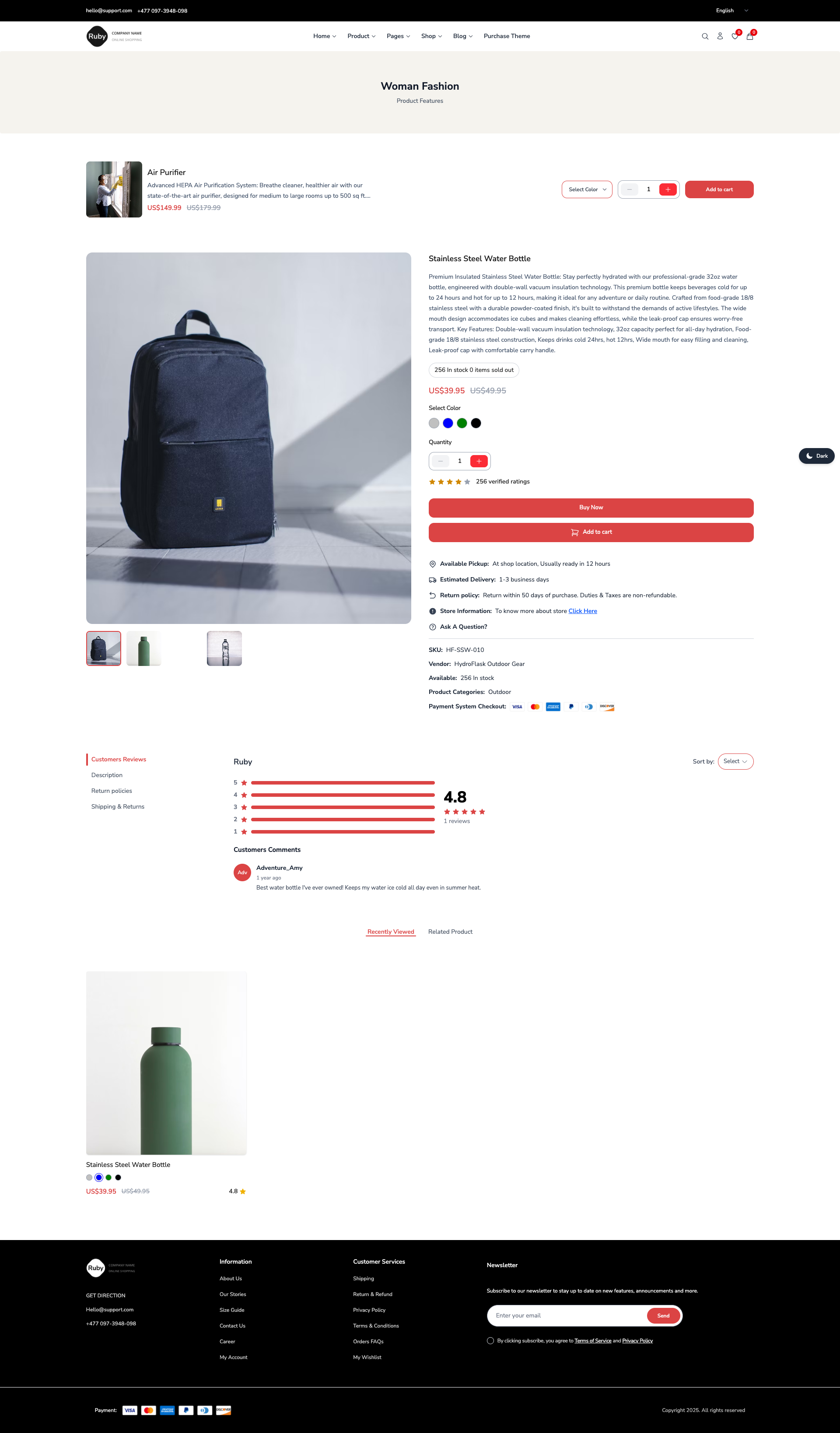 Product - Description Tab