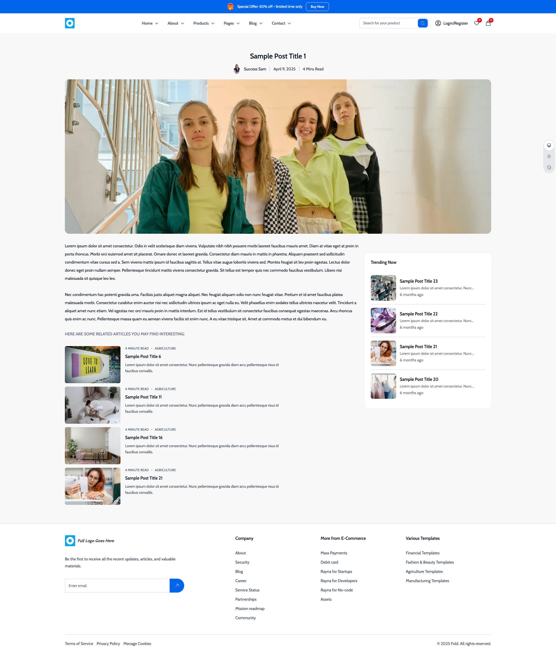 Blog Details - Style 1